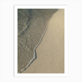 Clear sea water on the sandy beach Art Print