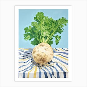 Celeriac Summer Illustration 2 Art Print