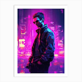 Neon art 2 Art Print