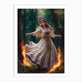 Fairy In The Forest Art Print