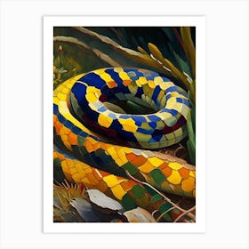 Eastern Worm 1 Snake Painting Art Print