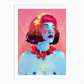 Cosmic Strawberry Girl Art Print