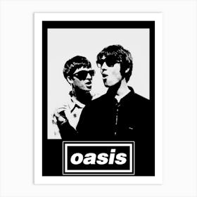 oasis britpop music band 5 Art Print