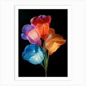 Bright Inflatable Flowers Sweet Pea 1 Art Print