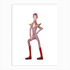 David Bowie Illustration Art Print