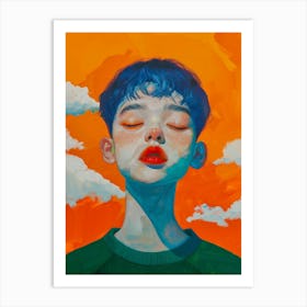 'Orange Sky' 1 Art Print