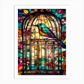 Bird In A Cage 1 Art Print