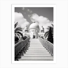 Haifa, Israel, Photography In Black And White 1 Art Print