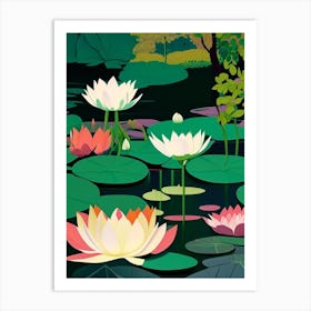 Lotus Flowers In Park Fauvism Matisse 6 Art Print