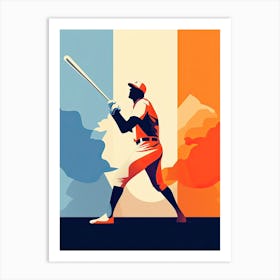 Baseball Player 5 Print Art Print