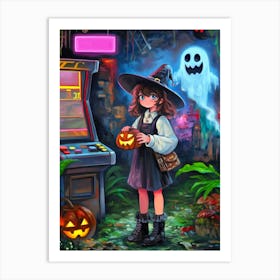 Halloween Witch Art Print