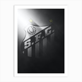 Santos Brazil Football Art Print