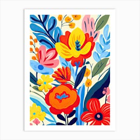 Flowers 8, Matisse style Art Print