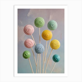 Colorful Lollipops Art Print