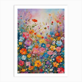 Flowers In The Garden Art Print