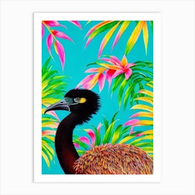 Emu Tropical bird Art Print