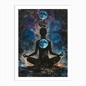 Meditating Woman 8 Art Print