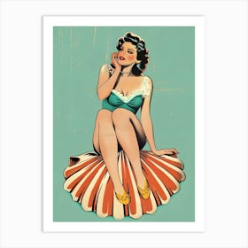 Pin Up Girl Art Print