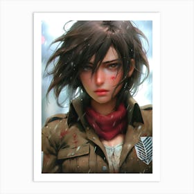 AOT Mikasa Ackerman Art Print