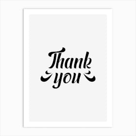 Thank You Art Print