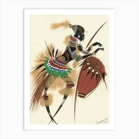 African Dancer Art Print