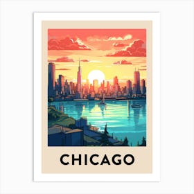 Chicago Travel Poster 7 Art Print