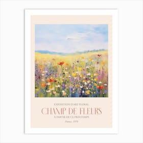 Champ De Fleurs, Floral Art Exhibition 03 Art Print