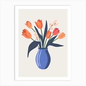 Tulips In A Vase 13 Art Print