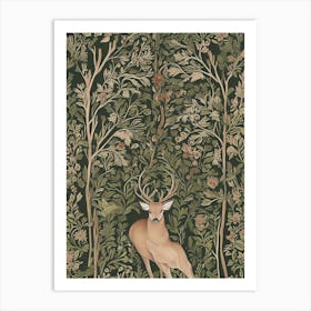 Deer Wallpaper 1 Art Print