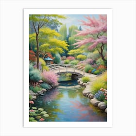 Oriental Spring Garden no1 Art Print