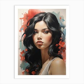 Adrianne Art print Art Print