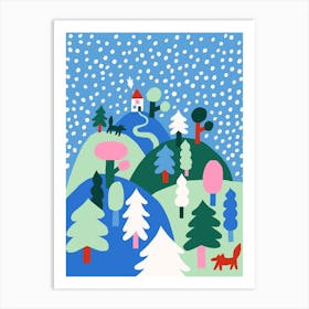 Snowing Art Print