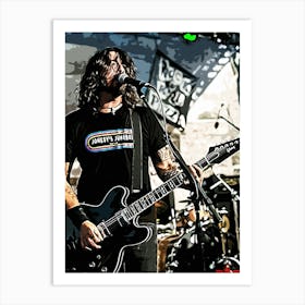 Dave Grohl Foo Fighters 12 Art Print