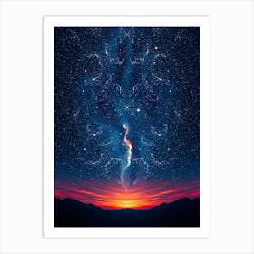 Starry Night Sky 3 Art Print