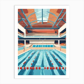 Swimming Pool Interior Art Print