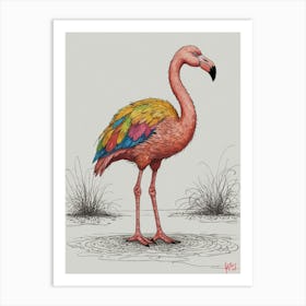 Flamingo 28 Art Print