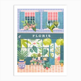 Flower Market Art Print