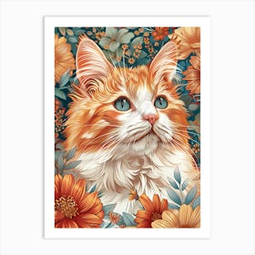 Orange Tabby Cat Art Print