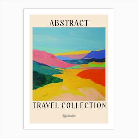 Abstract Travel Collection Poster Afghanistan 3 Art Print