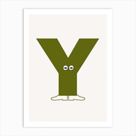 Alphabet Poster Y Art Print