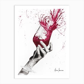 Wine Twirl Art Print