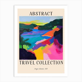 Abstract Travel Collection Poster Virgin Islands Us 4 Art Print