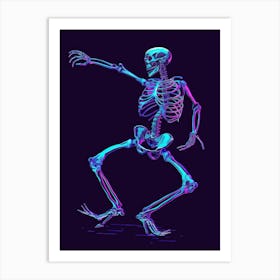 Skeleton Dance 2 Art Print