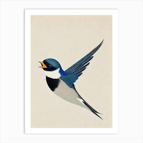 Swallow Illustration Bird Art Print