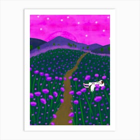 Purple Field Art Print