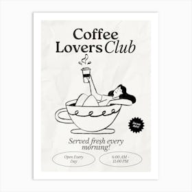 Coffee Club Kitchen | Coffee Lover’s Club | Coffee Bar 3 Art Print