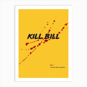 Kill Bill Film Minimalist Art Print