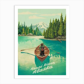 Kennedy River Alaska Art Print