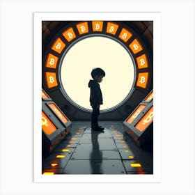 Child In A Tunnel Art Print