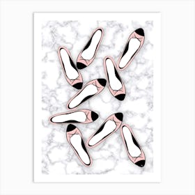 Marble Ballerinas Art Print